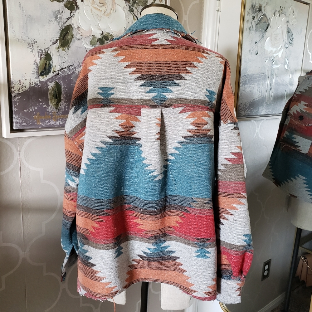 Brand New Eldora Aztec Jacket Rust - image 2